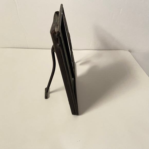 Vintage Pier 1 Metal Picture Stand Frame Wrought Iron Leaf Scroll 3 1/2 x5 Photo - Picture 6 of 16